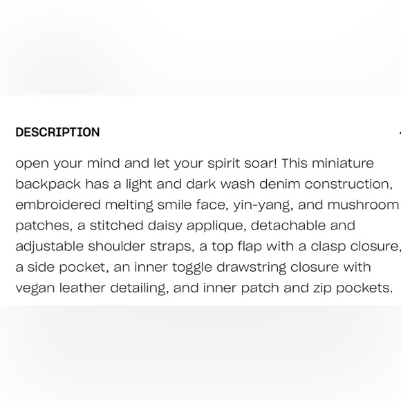 ✨🆕Dolls Kill x Current Mood Lift Your Spirit Mini Backpack!BNWT! - Picture 10 of 10